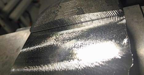 A defect on CNC machined part.