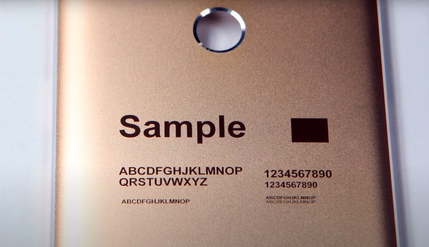 3 different bead-blasted parts