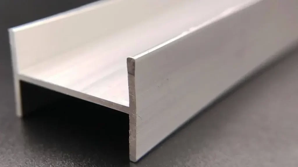 Close-up of aluminum showing its non-corrosiveness