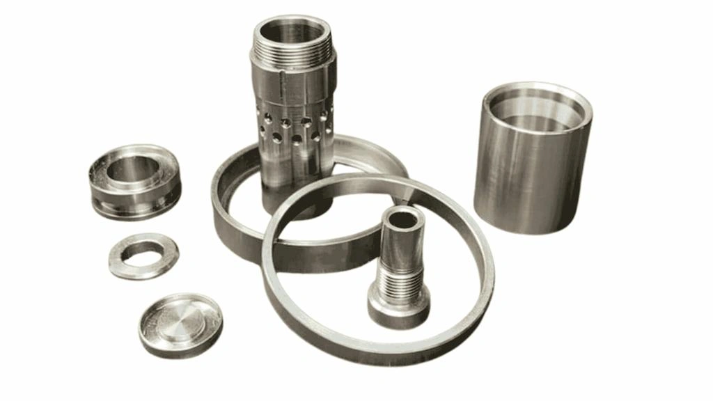 Different inconel items made with CNC machining processes