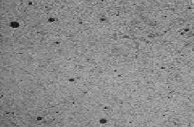 Gas porosity defects on a casting surface under magnification. 