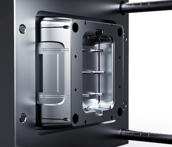 A mold with a shiny, smooth surface finishing 