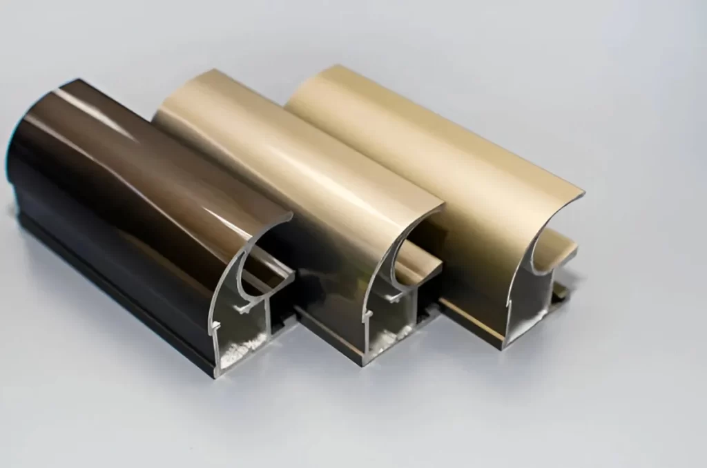 Type II anodized aluminum window profiles.