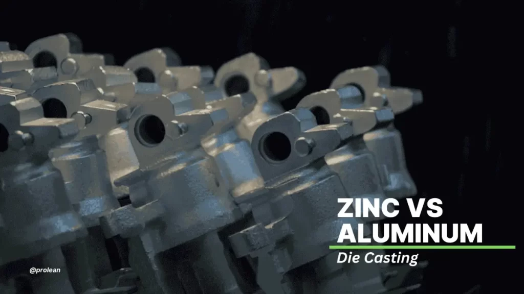 Feature image with text overlay reading Zinc vs Aluminum Die Casting